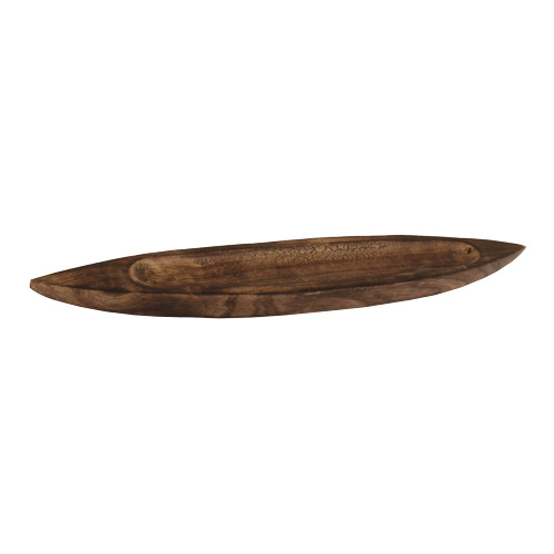 Räucherstäbchenhalter / Halter aus Holz - Gondelform / Halter Boot, Länge 30 cm