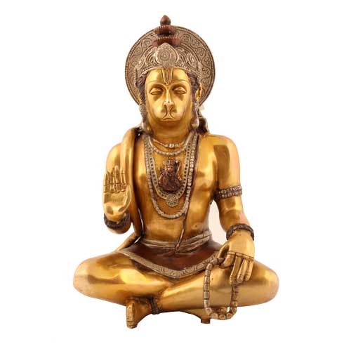 Statuen / Hanuman / Hanuman sitzend, 29cm