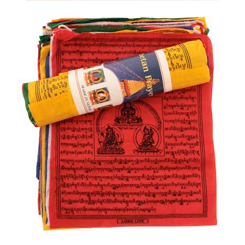 Textilien / Gebetsfahnen / Tibetische Gebetsfahnen, 25 Fahnen