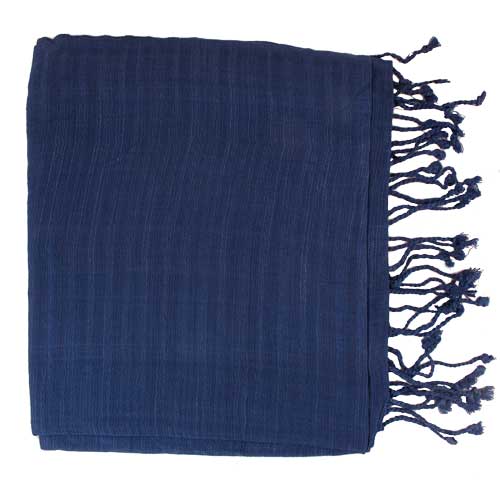 Textilien / Altart&uuml;cher / Viscose-Tuch, einfarbig, blau, Grösse 180 x 50 cm