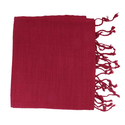 Textilien / Altart&uuml;cher / Viscose-Tuch, einfarbig, bordeaux-Rot, Grösse ca 180 x 50 cm