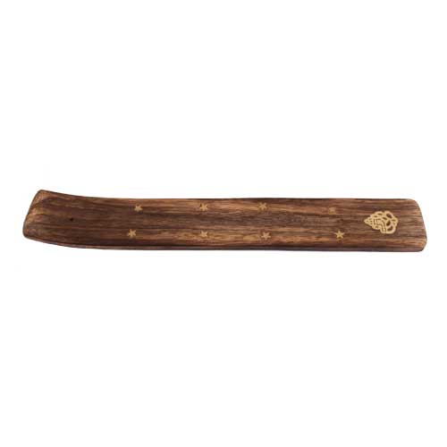 Räucherstäbchenhalter / Halter aus Holz - Gondelform / Gondel Ganesha, Länge 25 cm