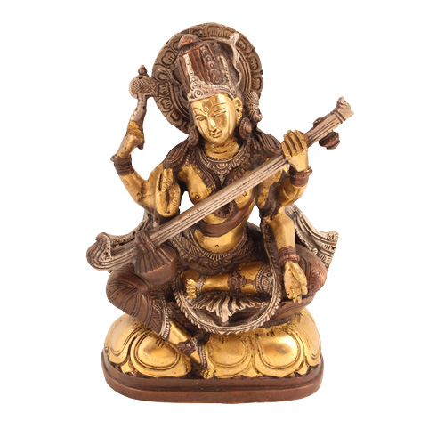 Statuen / Saraswati / Saraswati, sitzend, 21cm