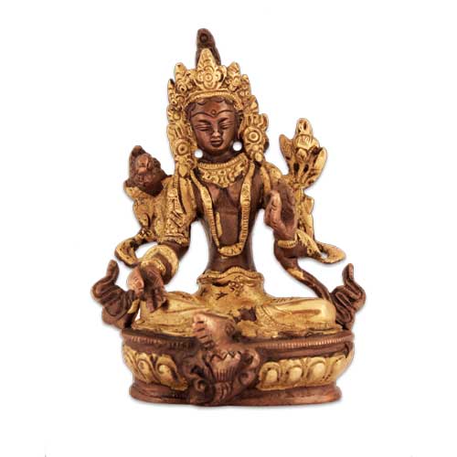 Statuen / Tara / Tara, grün, 15cm