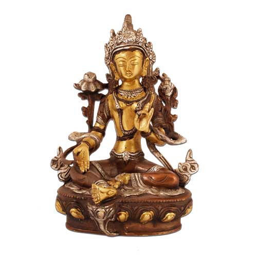 Statuen / Tara / Tara, grün, 21 cm