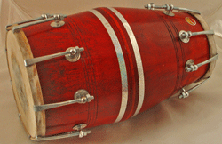 Klangwelten / Musikinstrumente / Trommel (Dholak) mit Verschraubungen, klein